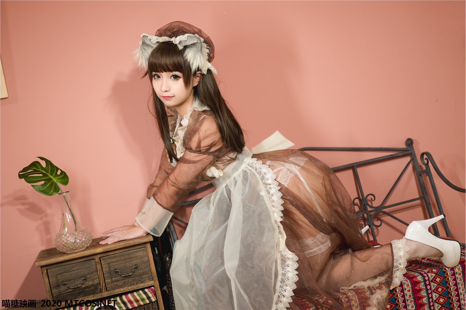 Meow candy image vol.124 stupid foam Brown Maid Dress(10)